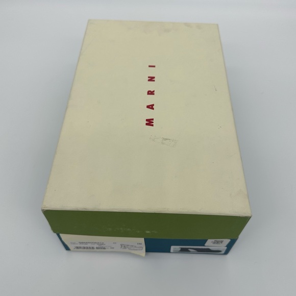 MARNI FUSSBETT SABOT HEELS IN ECLIPSE - LONG HAIR CALF SKIN - Picture 6 of 9